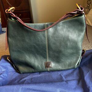Authentic Dooney And Bourke Florentine Medium Sac With Twisted Strap TEAL